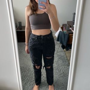 American Eagle Ripped Mom Jean